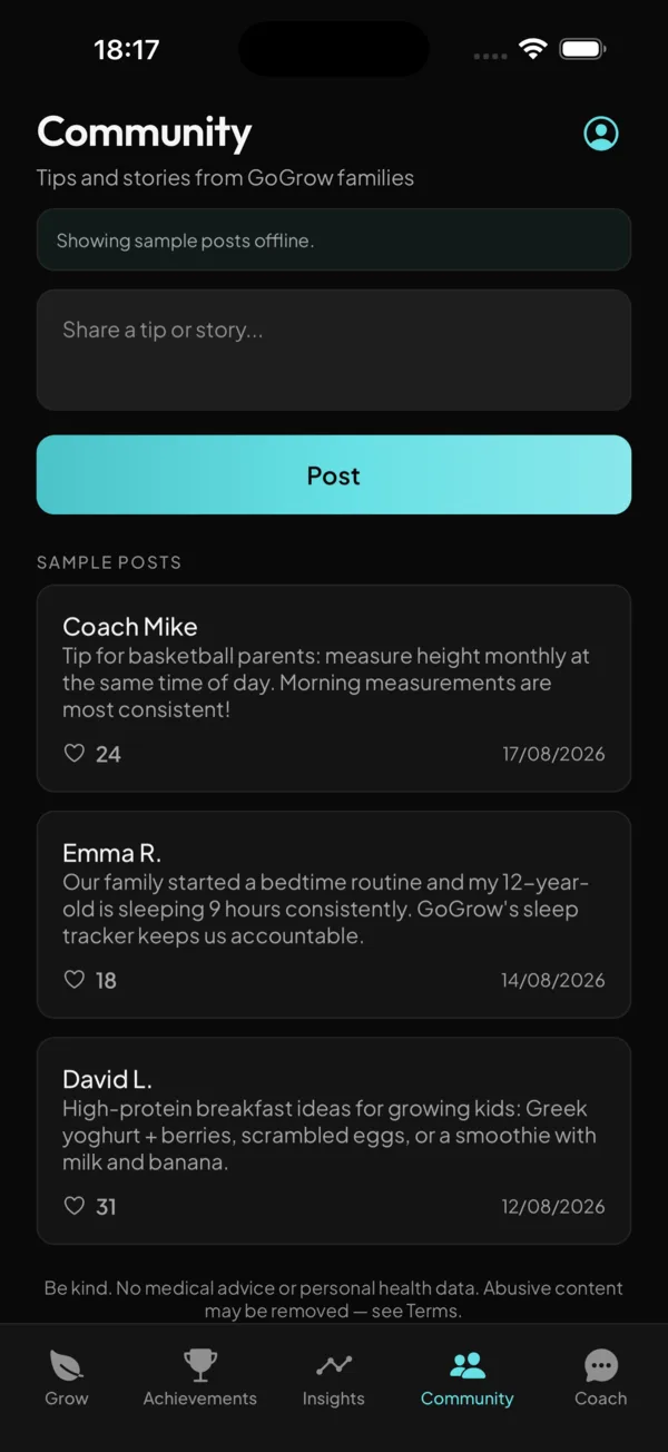 Community feed
